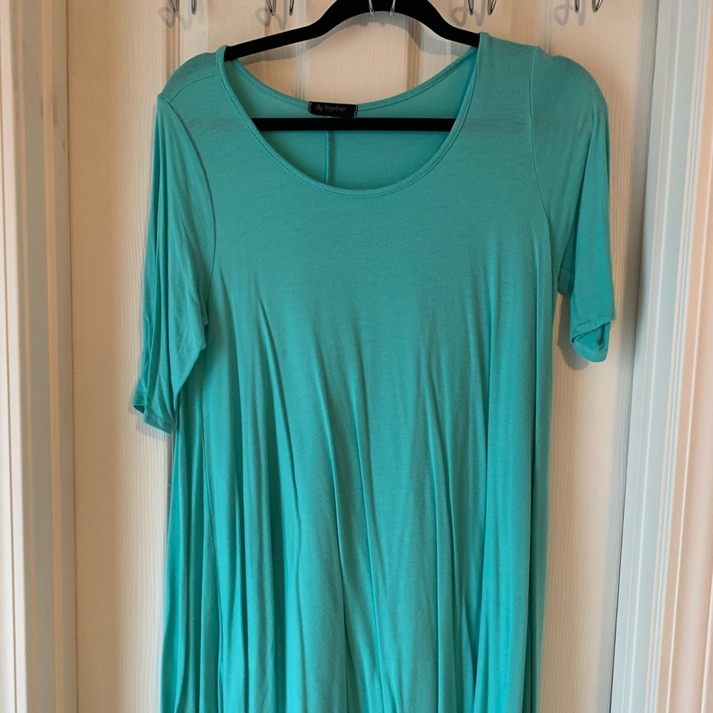 Blue long dress